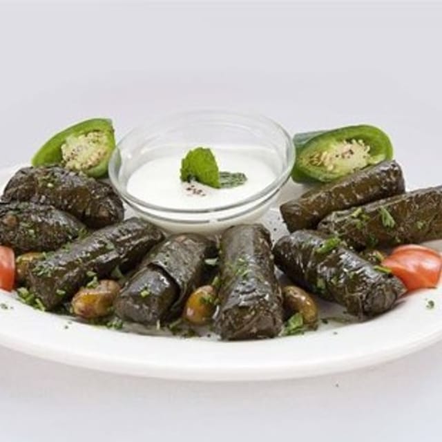 Grape Leaves Platter.
