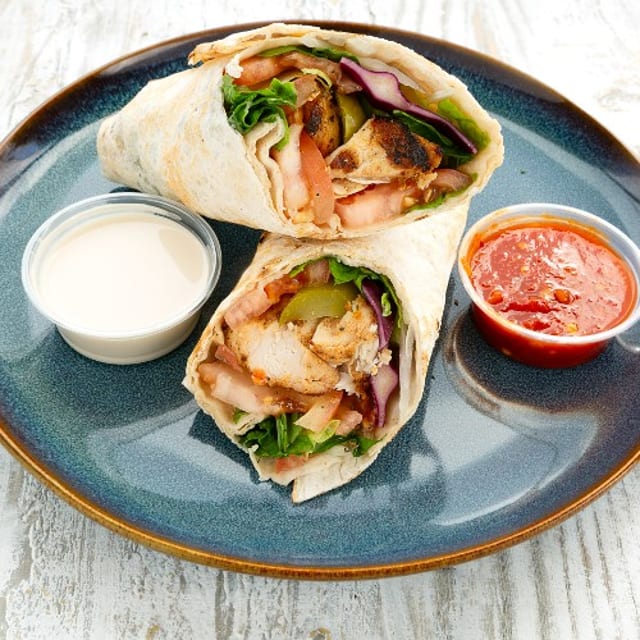 Chicken Breast Kabab Sandwich.